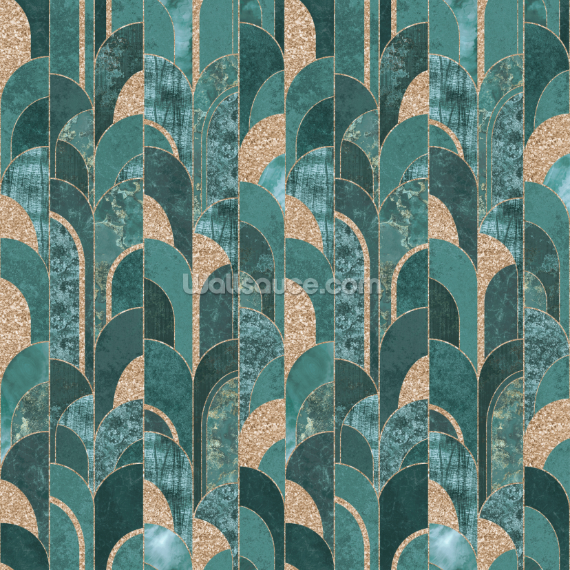 Art Deco Muted Teal Art Deco Muted Teal