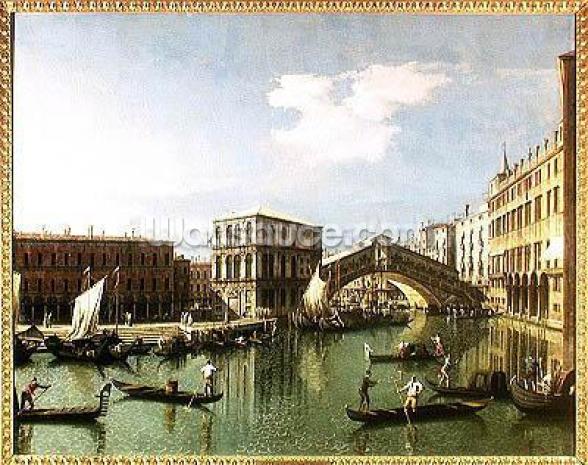 Canaletto The Rialto Bridge In Venice Mural Wallsauce Us