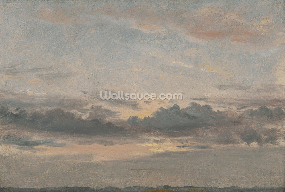 kunsttapet veggmaleri kalt A Cloud Study, Sunset av John Constable for soverom og stuer kunsttapet veggmaleri kalt A Cloud Study, Sunset av John Constable for soverom og stuer