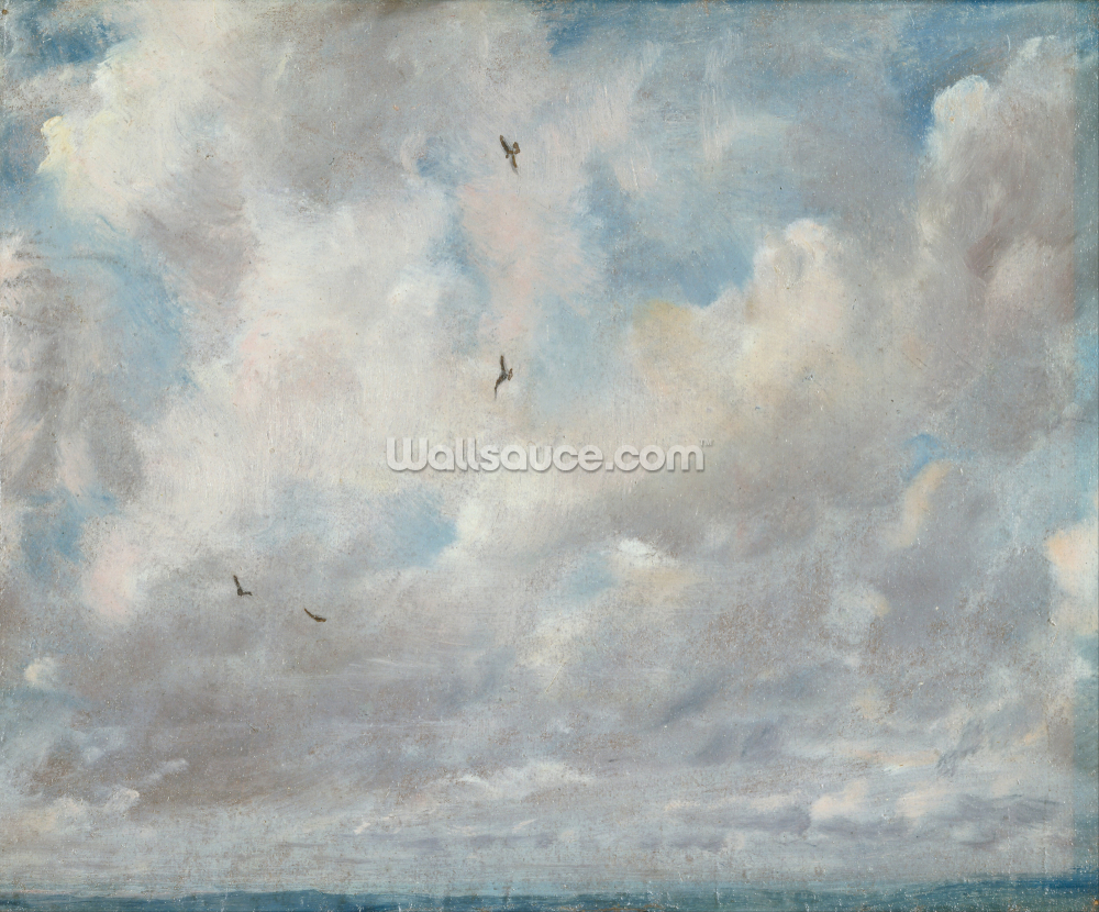 fine art wall mural called Cloud Study, 1821 by John Constable for kitchens, bathrooms and bedrooms fine art wall mural called Cloud Study, 1821 by John Constable for kitchens, bathrooms and bedrooms