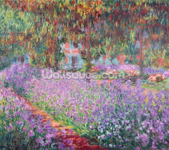 Beautiful Giverny Artists Garden Wallpaper Mural | Wallsauce US