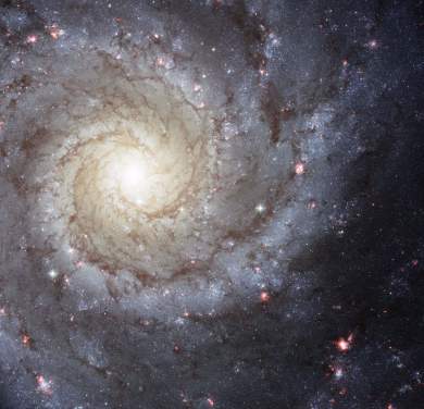 Spiral Galaxy M74 Muurschildering achtergronden