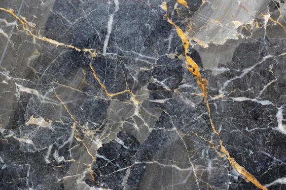 gray and gold marble wallpaper mural called Gray with Gold Marble for bathrooms or kitchens