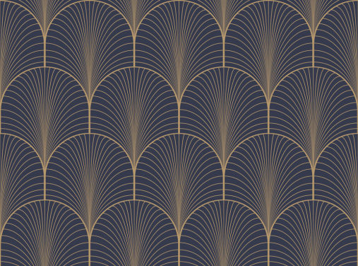 Vintage tan blue and brown seamless art deco wallpaper pattern vector Vintage tan blue and brown seamless art deco wallpaper pattern vector