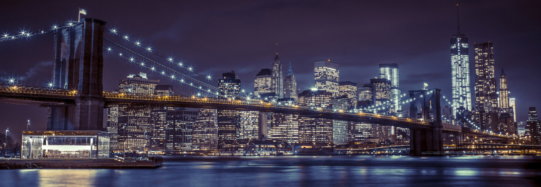 Brooklyn Bridge Moody Blue