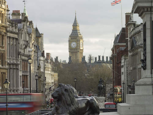 Trafalgar Square with Big Ben