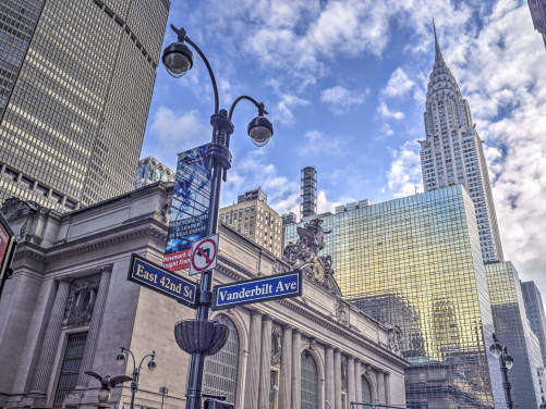 New York Cityscape with Chrysler Building