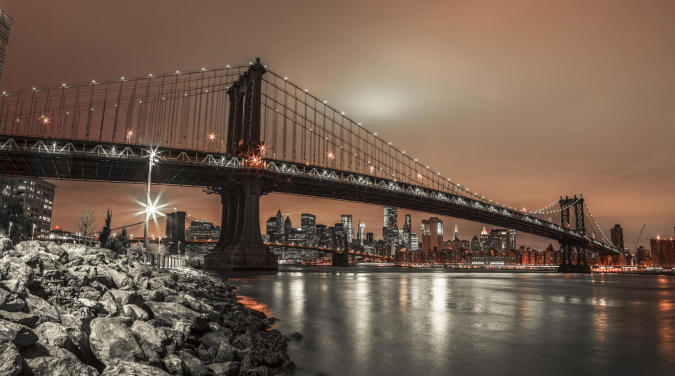 Manhattan and New York Skyline