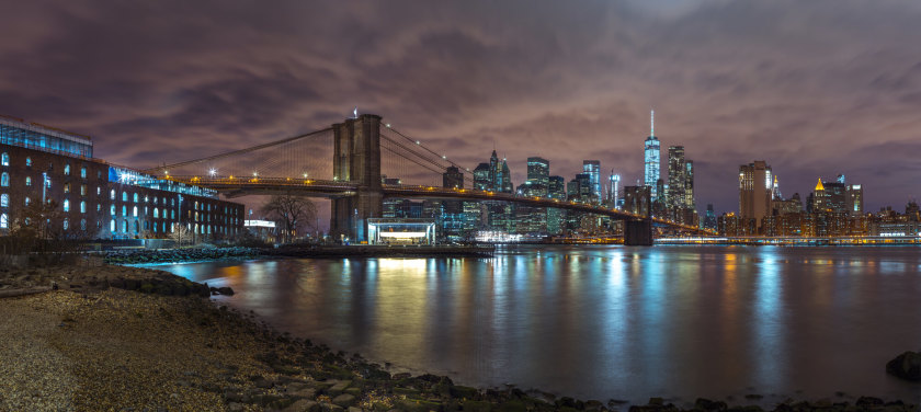 Brooklyn Bridge Manhattan Reflections