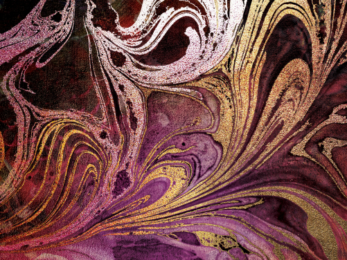 rosa gull marmor tapetmaleri kalt Marble Gold Streak av Lara Skinner for soverom og stuer