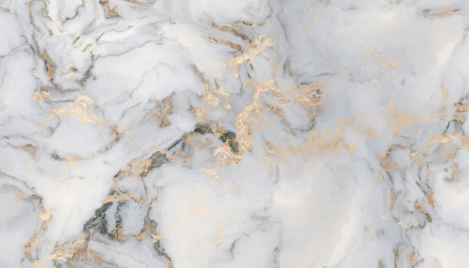 råhvid og guldfarvet tilpasselig marmortapet vægmaleri kaldet Decadent Marble til køkkener, badeværelser eller soveværelser