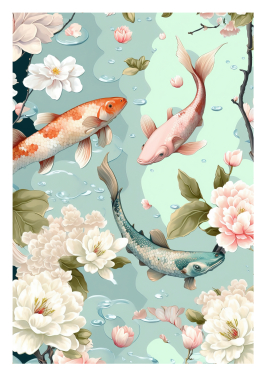 Japanese Koi Pink