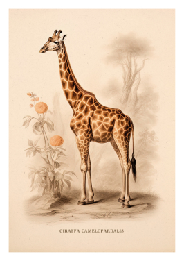 Vintage Lone Giraffe