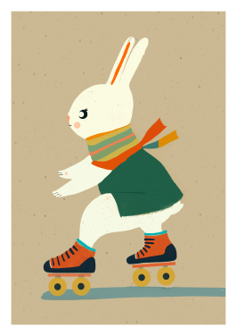 Inline Skating Bunny