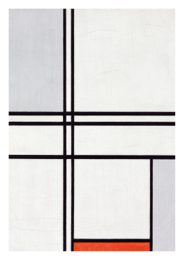 Composition No 1 Gray Red 1935