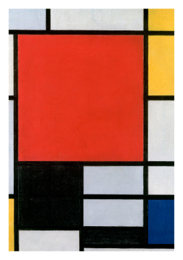Composition With Red Yellow Blue And Black 1921