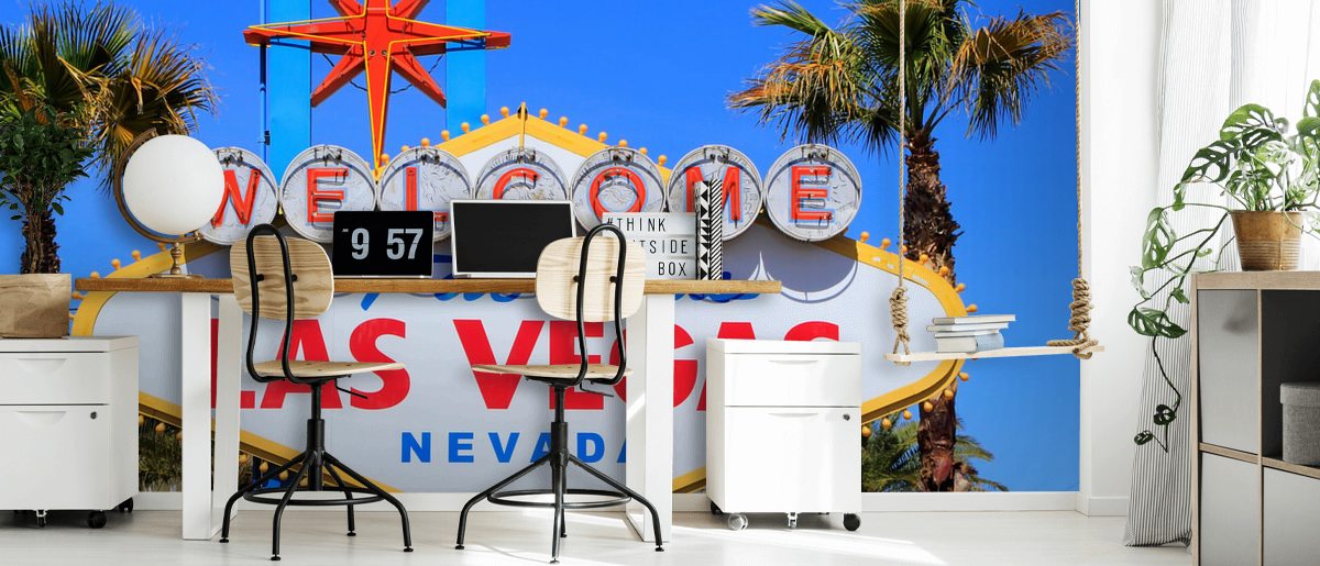 Welcome To Las Vegas Wallpaper Mural Wallsauce No