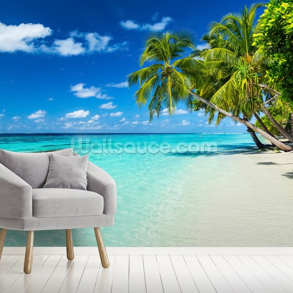 Tropical Shore Wallpaper | Wallsauce UK