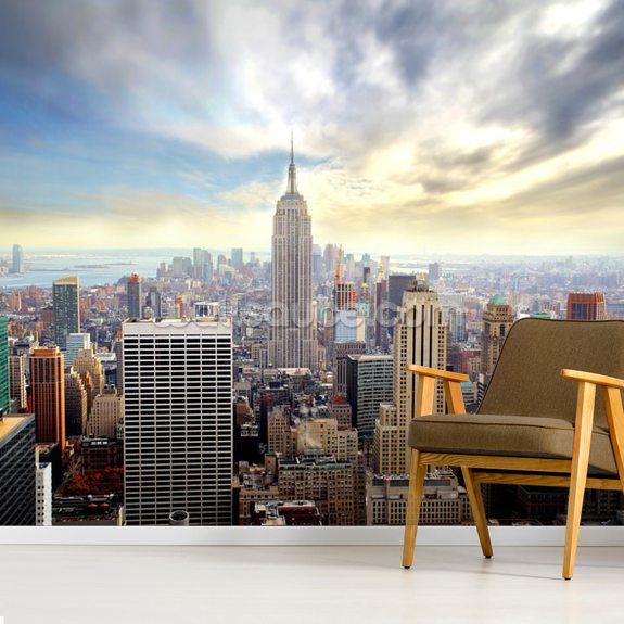 Manhattan Skyline Wallpaper Mural | Wallsauce UK