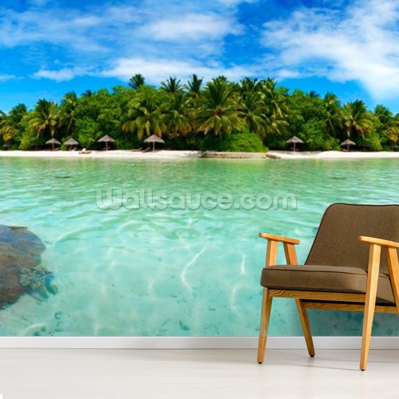 Maldive Island Wallpaper | Wallsauce UK