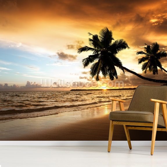 Palm Sunset Wallpaper | Wallsauce US