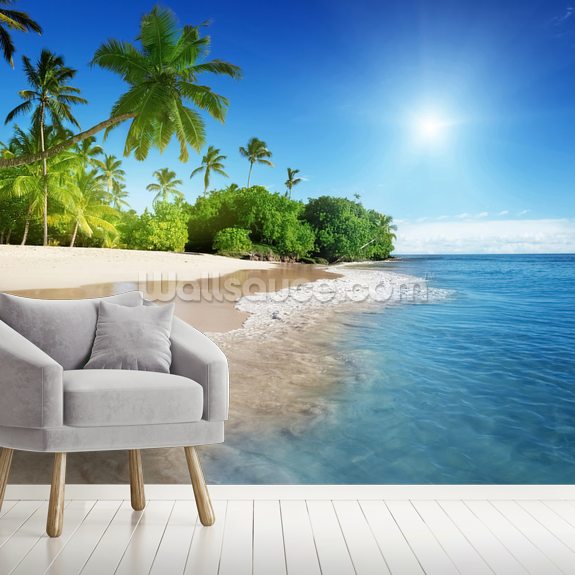 Caribbean Palms Wall Mural | Wallsauce UK