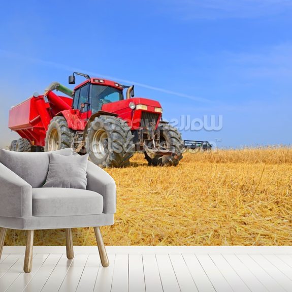 Red Tractor Wallpaper | Wallsauce UK