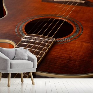 acoustic guitar wallpaper mural wallsauce uk wallsauce com