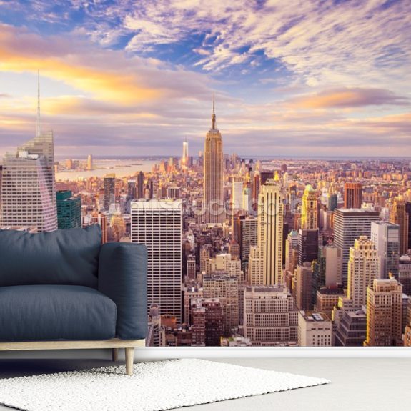 Midtown Manhattan Sunset Wallpaper Mural | Wallsauce AU