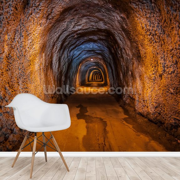 cave tunnel wallpaper mural wallsauce uk cave tunnel