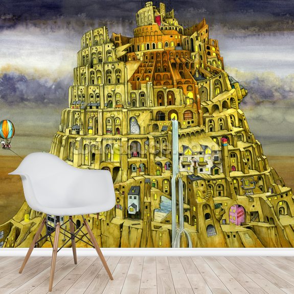 Babel Wall Mural | Wallsauce UK