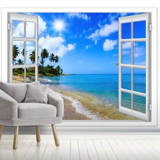 Ocean View Villas Wallpaper | Wallsauce CA