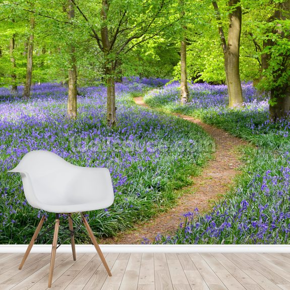 Bluebell Wood Wallpaper Mural | Wallsauce UK