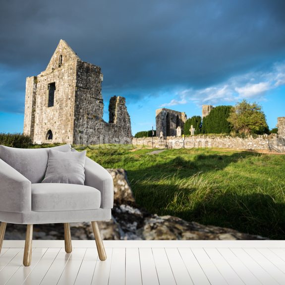 Castle Ruins Wallpaper Mural | Wallsauce US