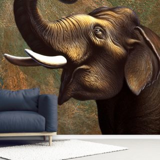 Indian Elephant Wall Mural Wallsauce Ca