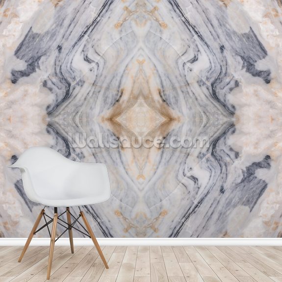 Patterned Marble Wallpaper Mural | Wallsauce UK