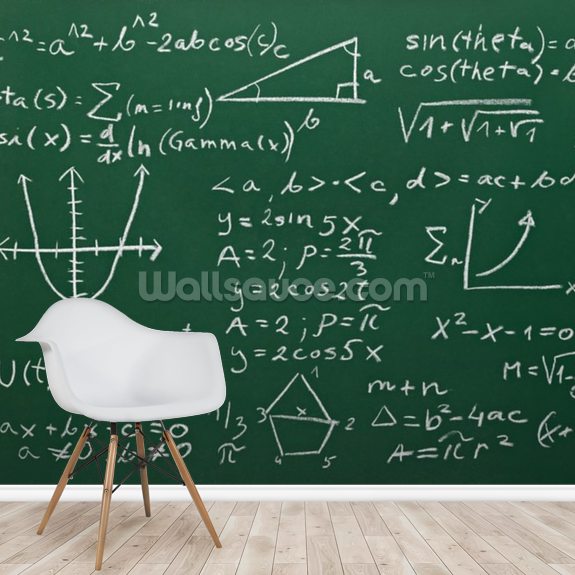 Math Formulas On School Blackboard Education