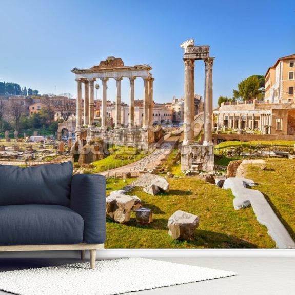 Roman Ruins In Rome Forum Wallsauce Fr