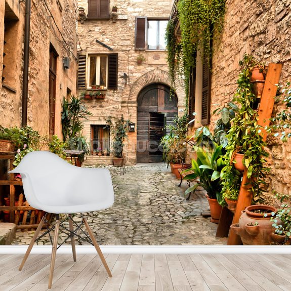 Spello Old Town, Perugia Wallpaper | Wallsauce UK