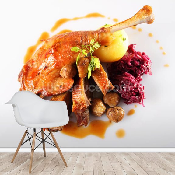 G Nsebraten Kn Del Rotkraut Roast Goose Wallsauce Uk