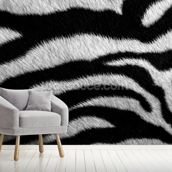Woestijn Woning haak Zebra-print behang | Wallsauce NL
