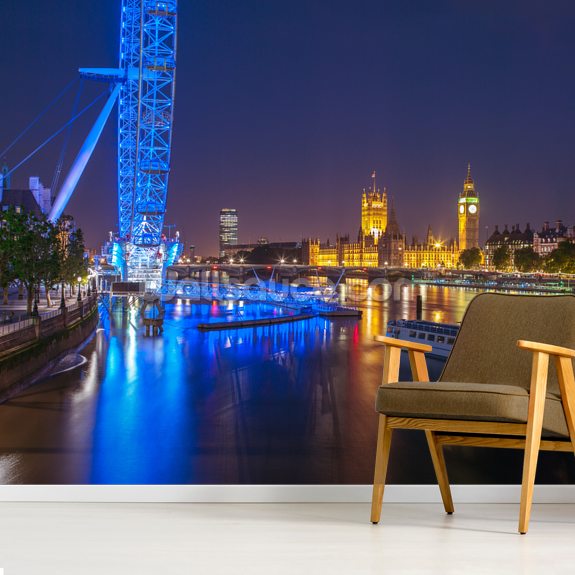 Night Lights At The London Eye