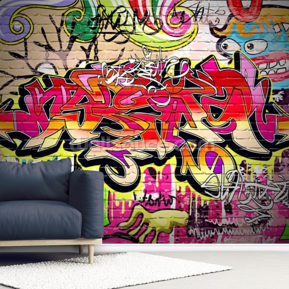 Graffiti Art Vector Background | Wallsauce UK