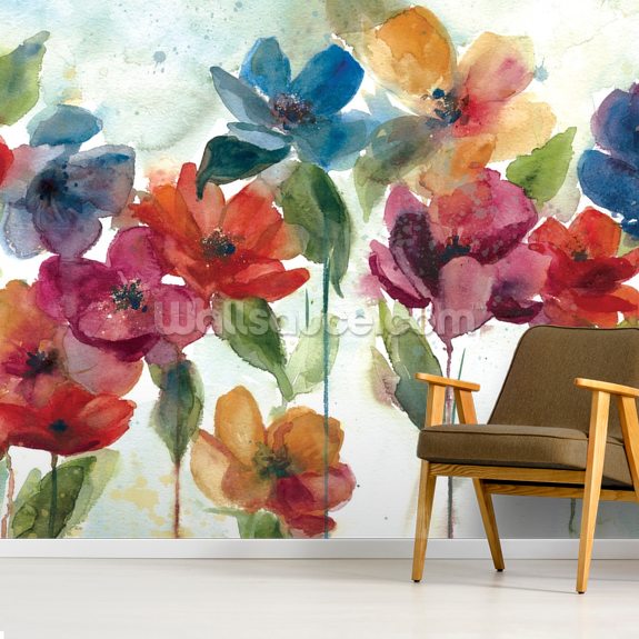 Flower Dance Wall Mural | Wallsauce US