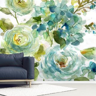 Bold and Beautiful Floral Mural by Carol Robinson | Wallsauce UK