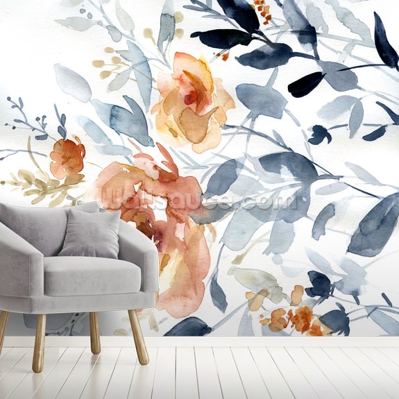 Flowering Branches Wall Mural Wallsauce UK