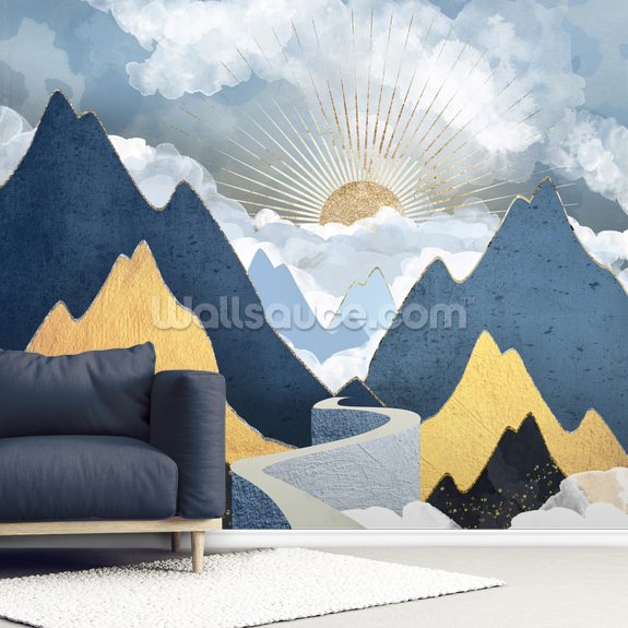 color dodger blue Wall Mural by Kultjers