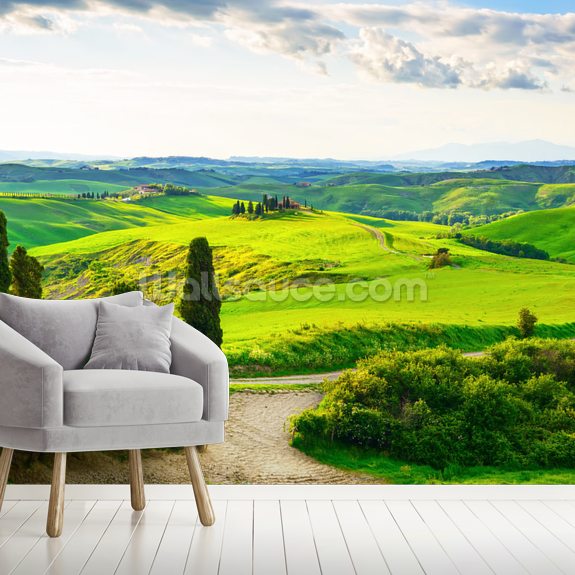 Rural Tuscany Wallpaper Mural | Wallsauce UK