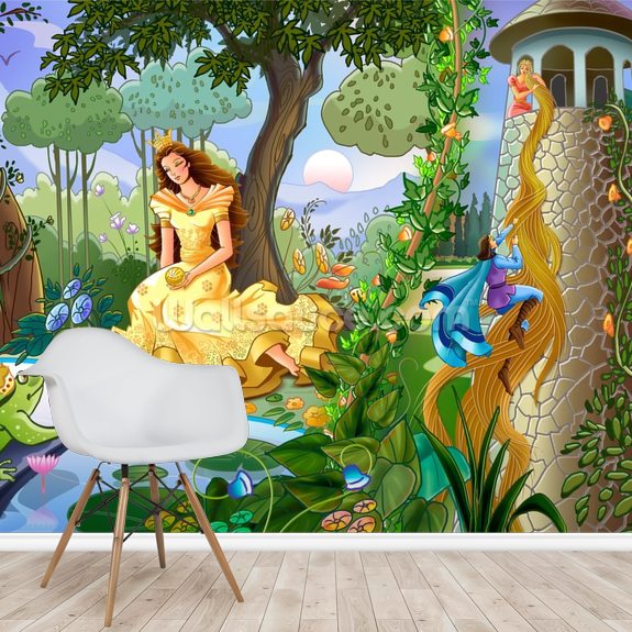 Garden Princess Wall Mural | Wallsauce AU