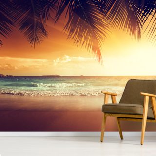 Tropical Beach Wallpaper & Wall Murals | Wallsauce CA